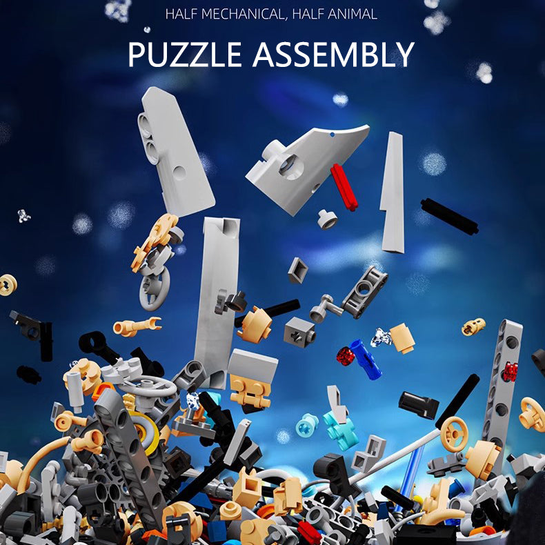 Mechanical Whale Building Kit 1388+ Pcs – Advanced STEM Model