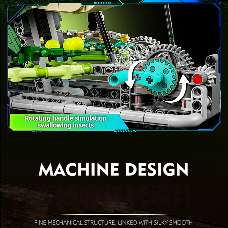 Mechanical Frog Building Block Kit | STEM Toy with Lights & Gears