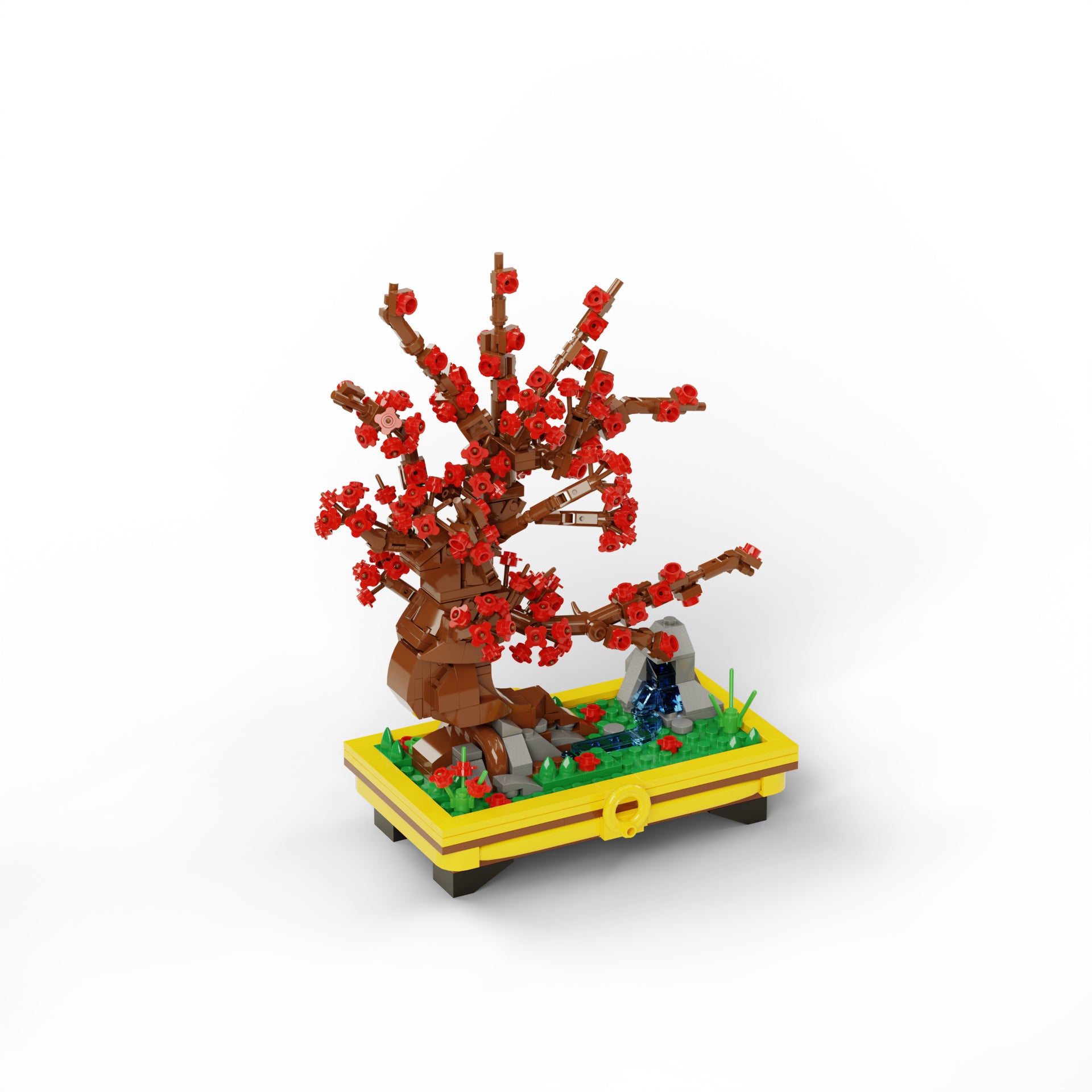 Plum Blossom Brick Art Desk Decor