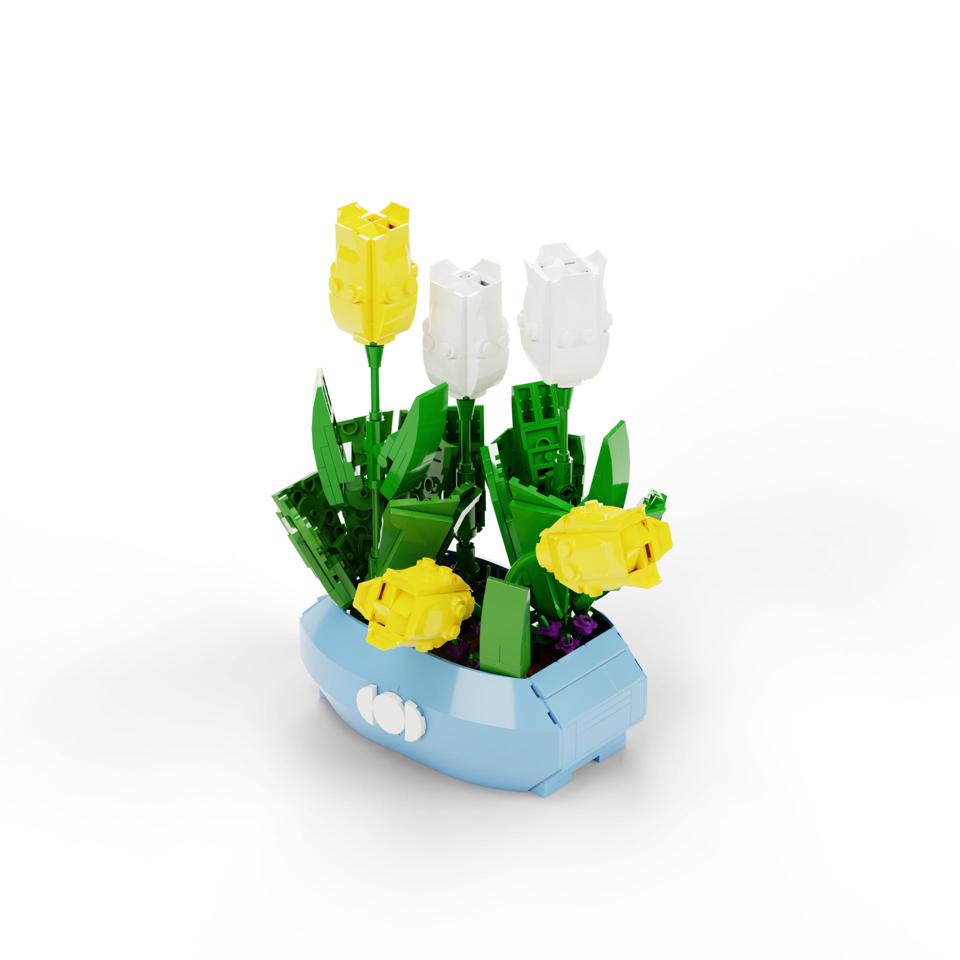Tulip Brick Art Desk Decor