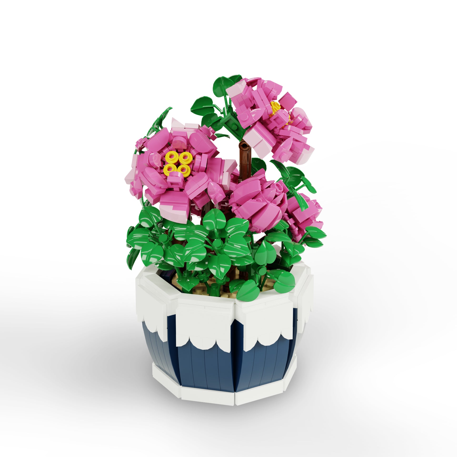 Peony Brick Art Desk Decor