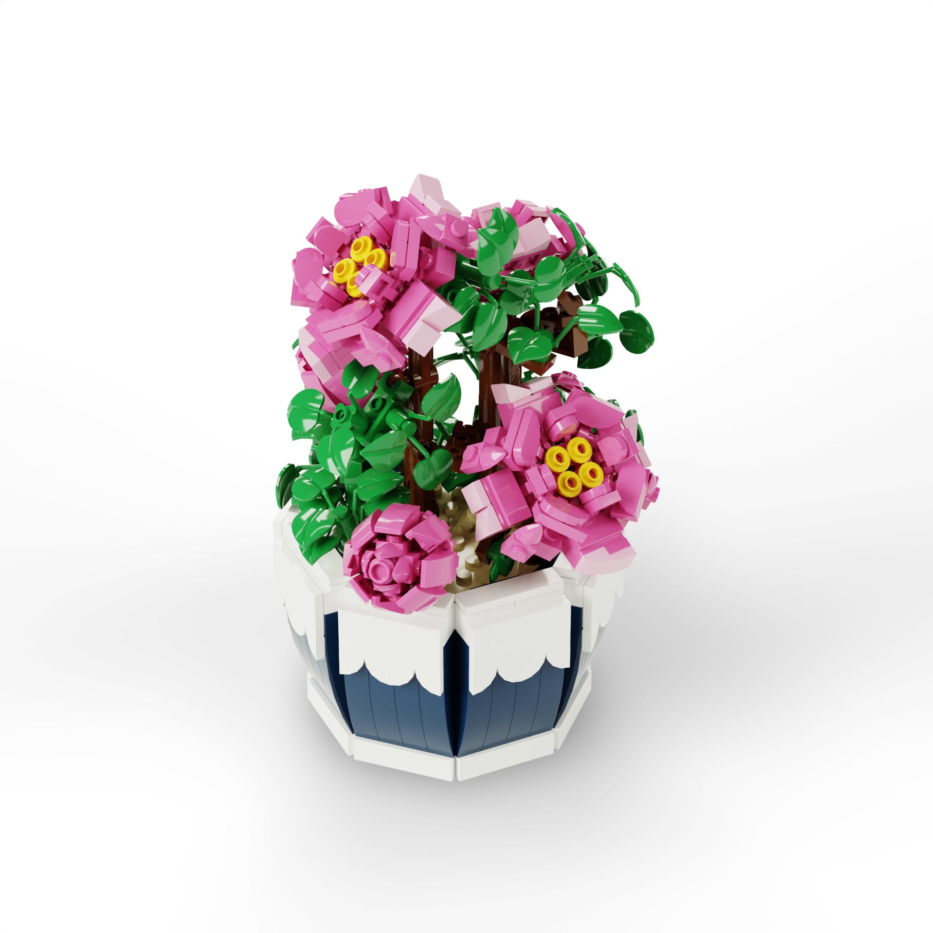 Peony Brick Art Desk Decor