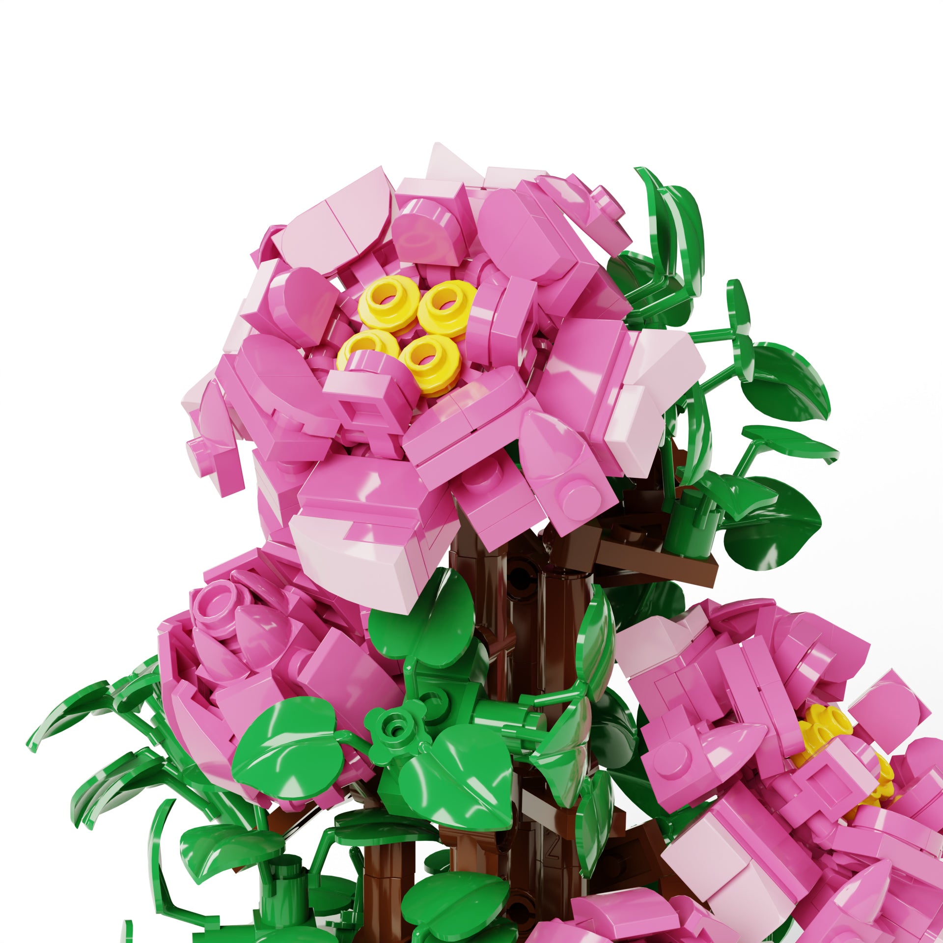Peony Brick Art Desk Decor