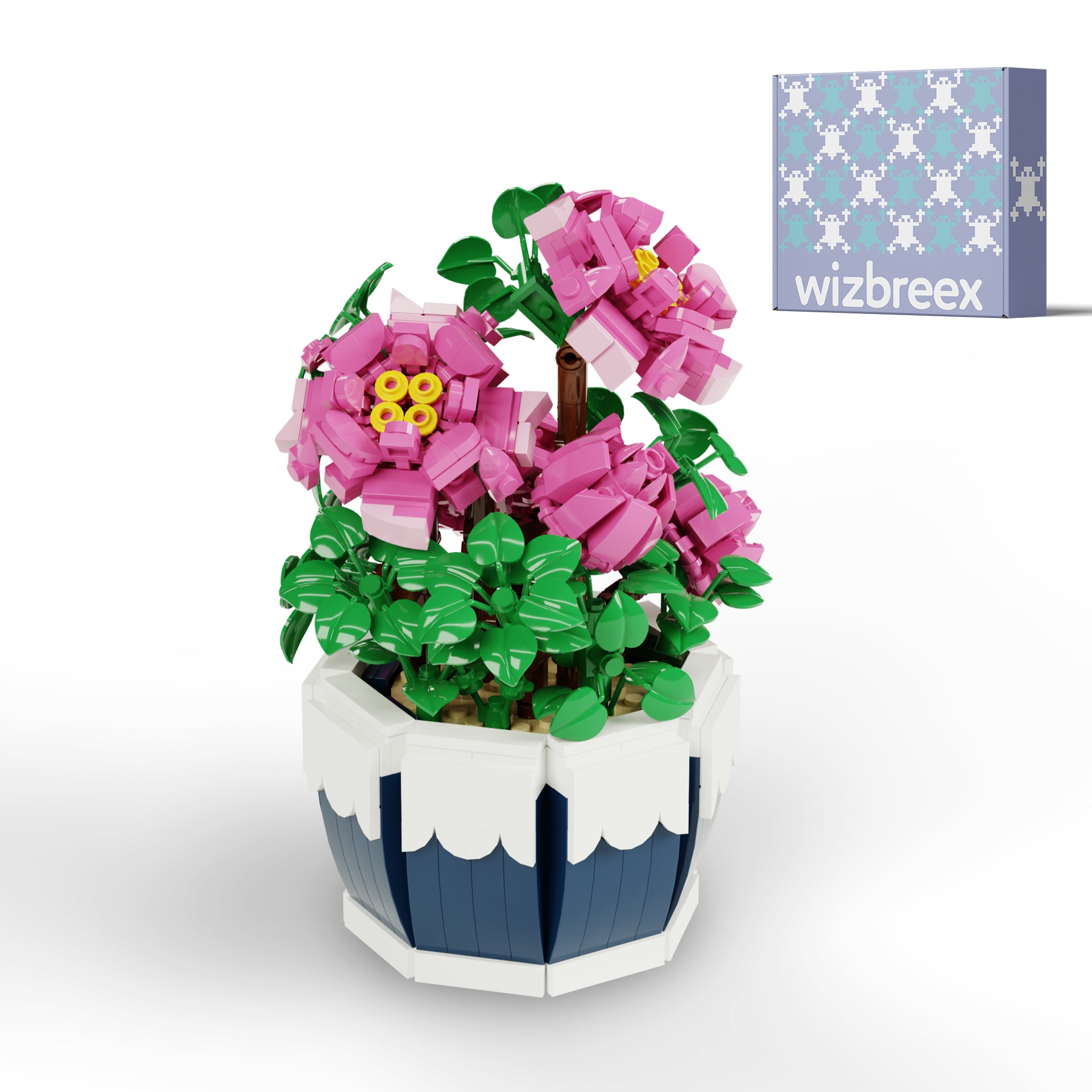 Peony Brick Art Desk Decor