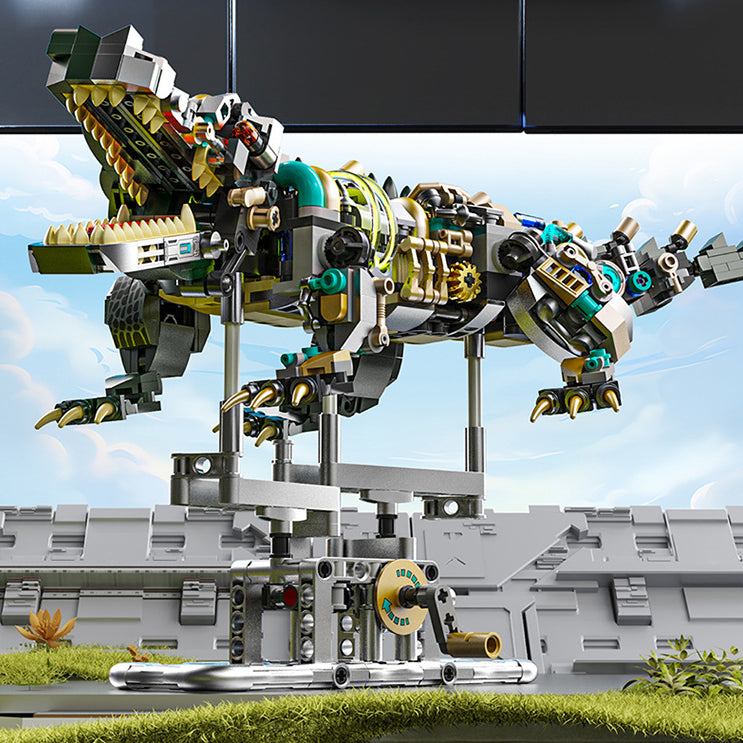 Robotic Crocodile Building Kit | STEM Toys with Lights & Gears