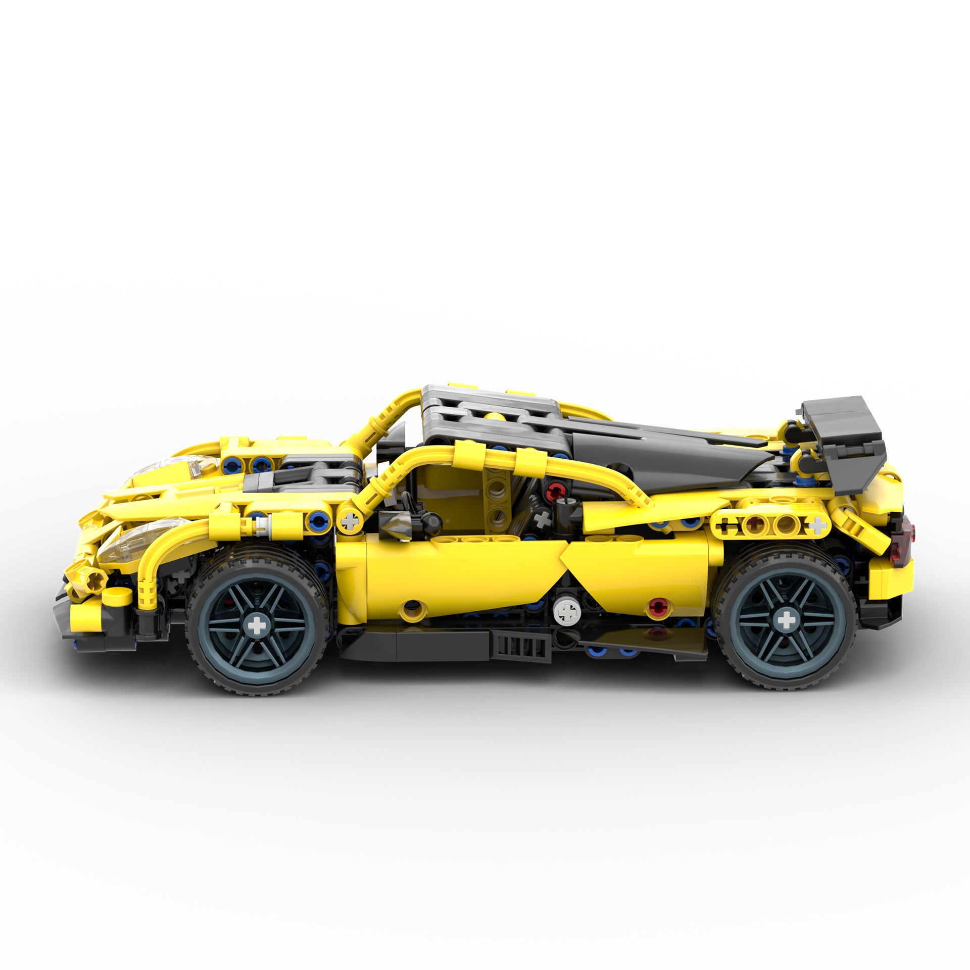 INTERACTIVE SPORTS CAR BUILDING SET - BLAZESTORM TURBO RACER, 509+ PIECES, AGES 6+