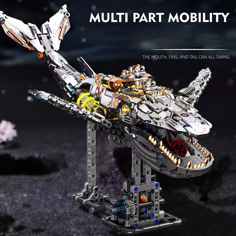 Mechanical Whale Building Kit 1388+ Pcs – Advanced STEM Model