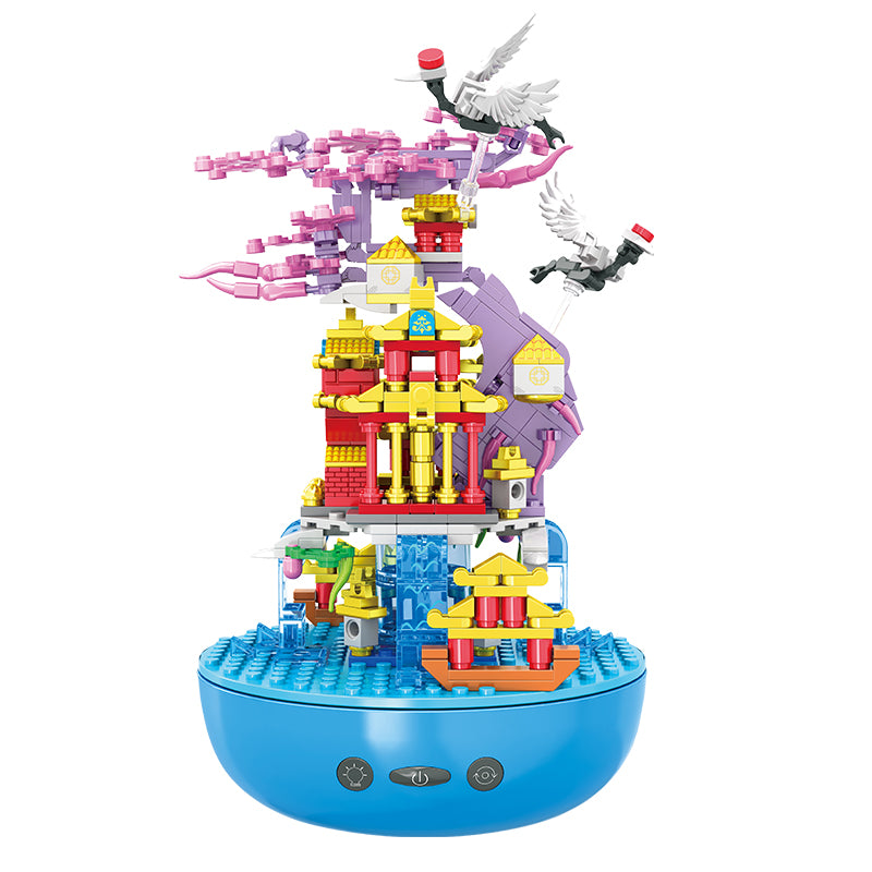 Dreamy Pagoda Blossom Building Block Set