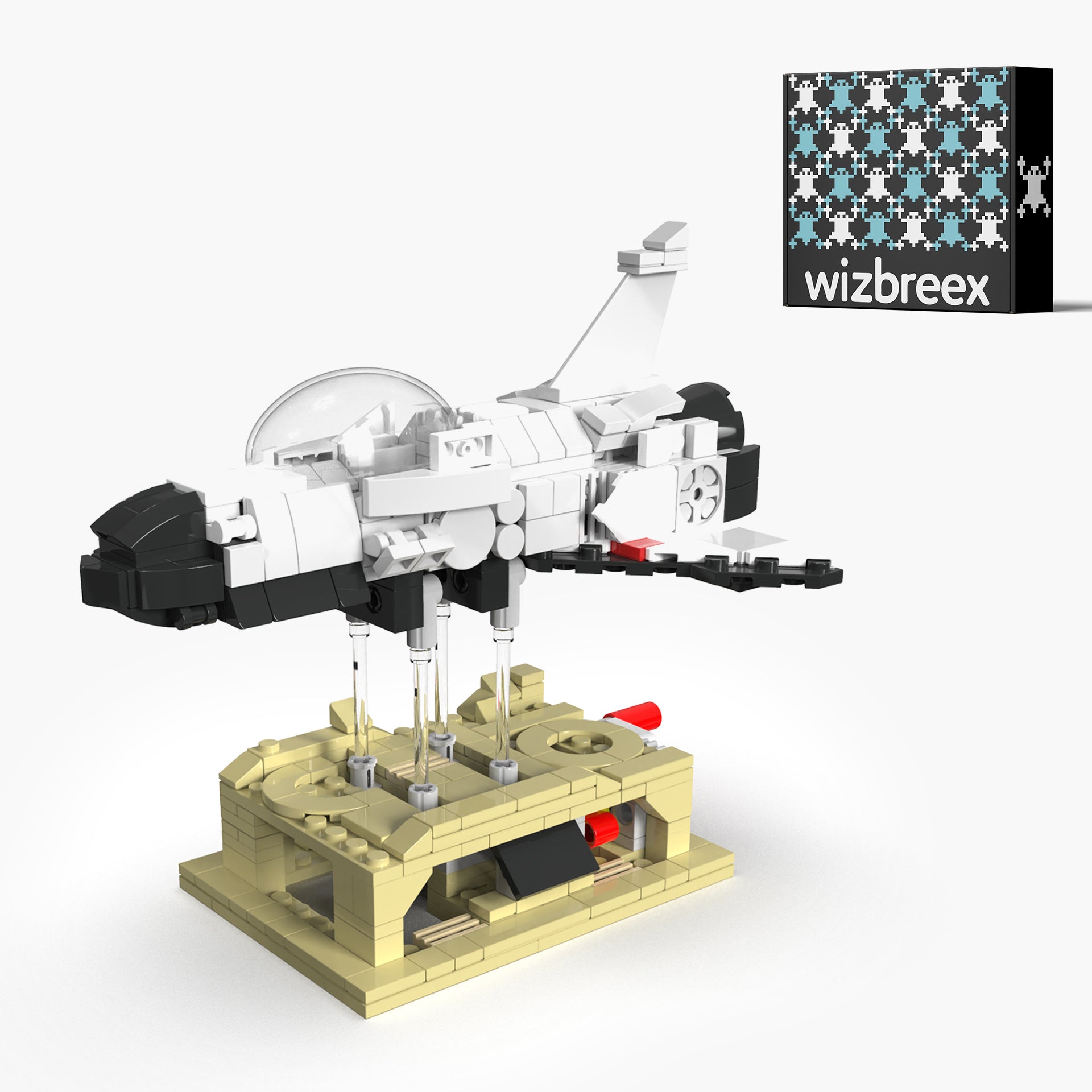 SPACE EXPLORATION SERIES, SPACE SHUTTLE, STELLAR LIFT-OFF DESK EDITION, 435+ PIECES, AGES 6+