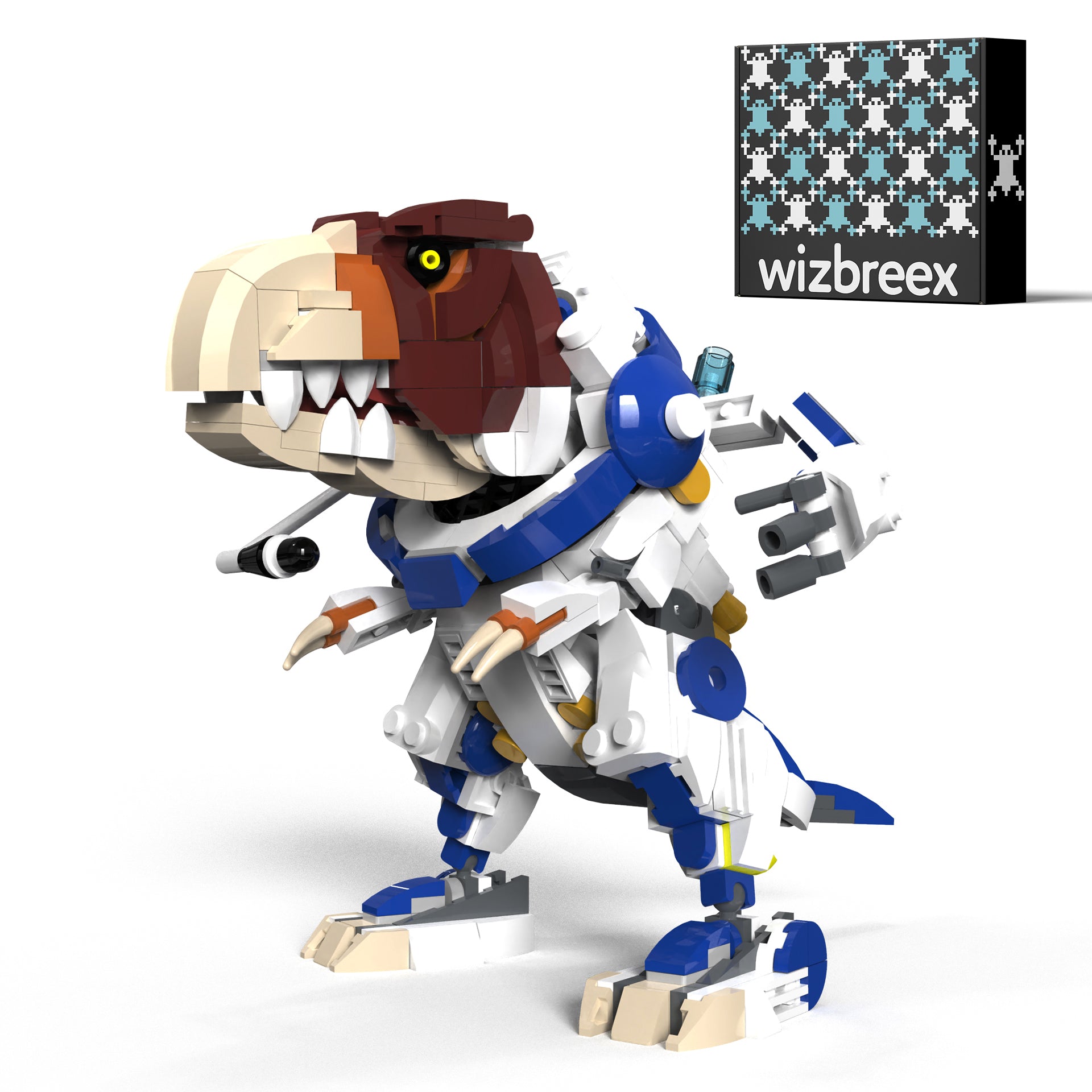 MECHANICAL DINOSAUR BUILDING BLOCKS, MECHAT-REX DINO BOT, SPACE DINOSAUR BUILDING BLOCKS, 462+ PIECES, AGES 6+