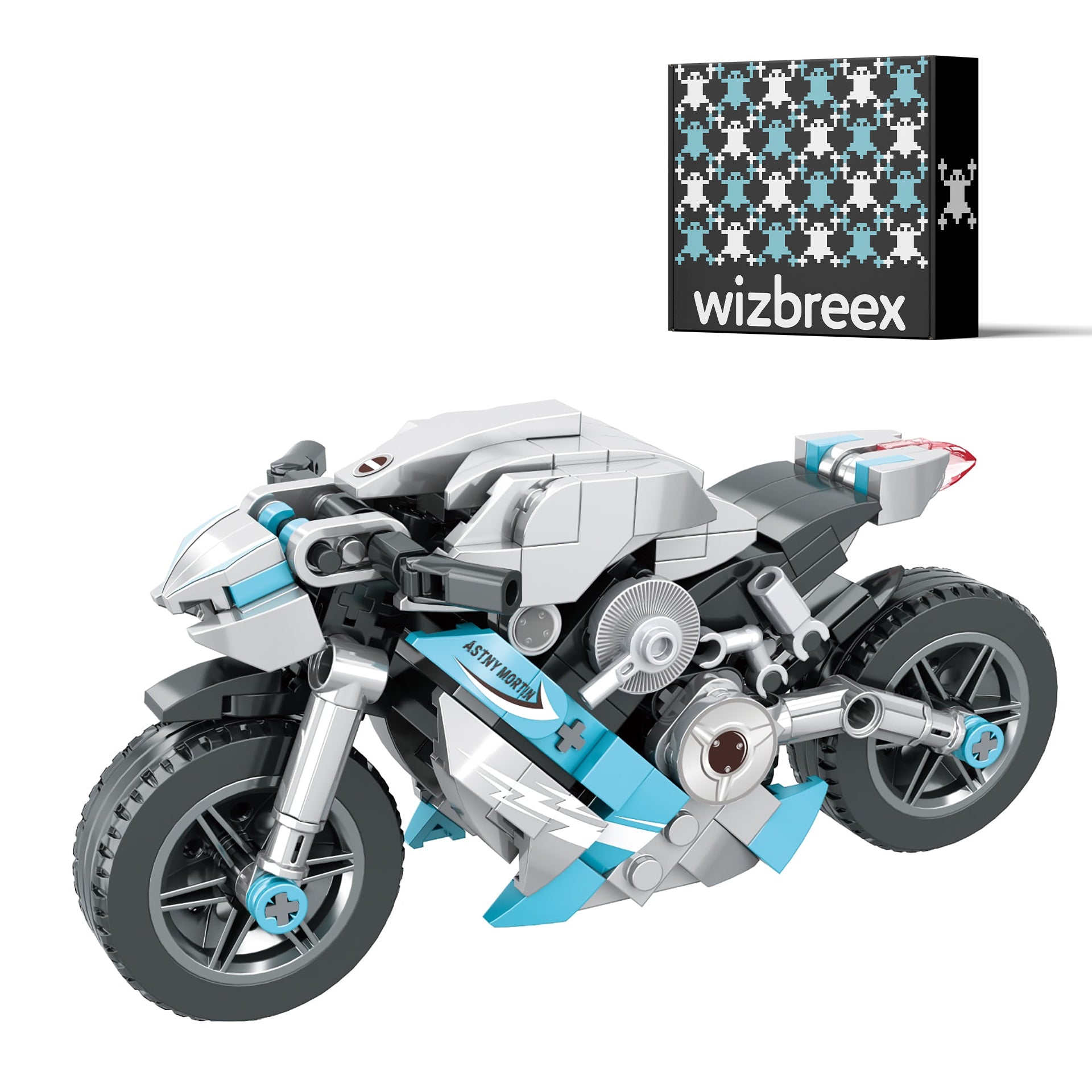 BOLTRIDER V1: CYBER STREET RACER MOTORCYCLE TOY BUILDING BLOCK SET, COLLECTIBLE MOTORCYCLE DISPLAY MODEL, 301+ PIECES, AGES 6+