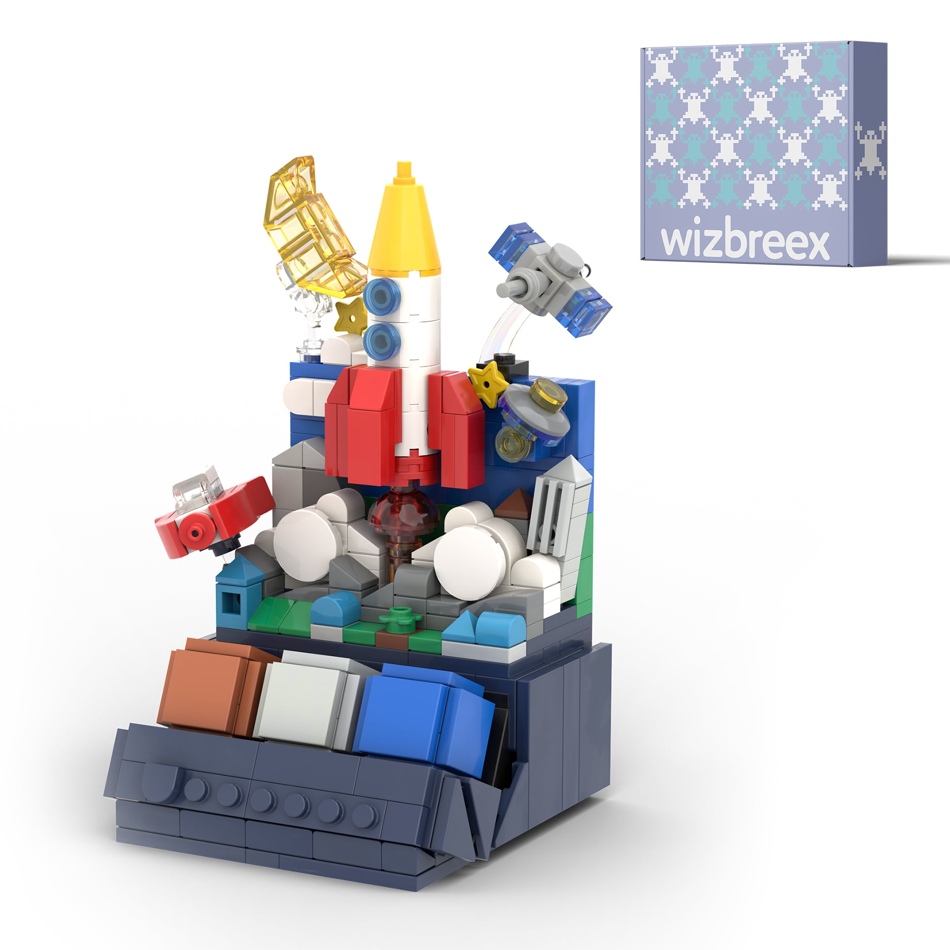 DREAMS TAKE OFF BRICK CALENDAR, ROCKET BLAST-OFF SET, 377+ PIECES, AGES 6+