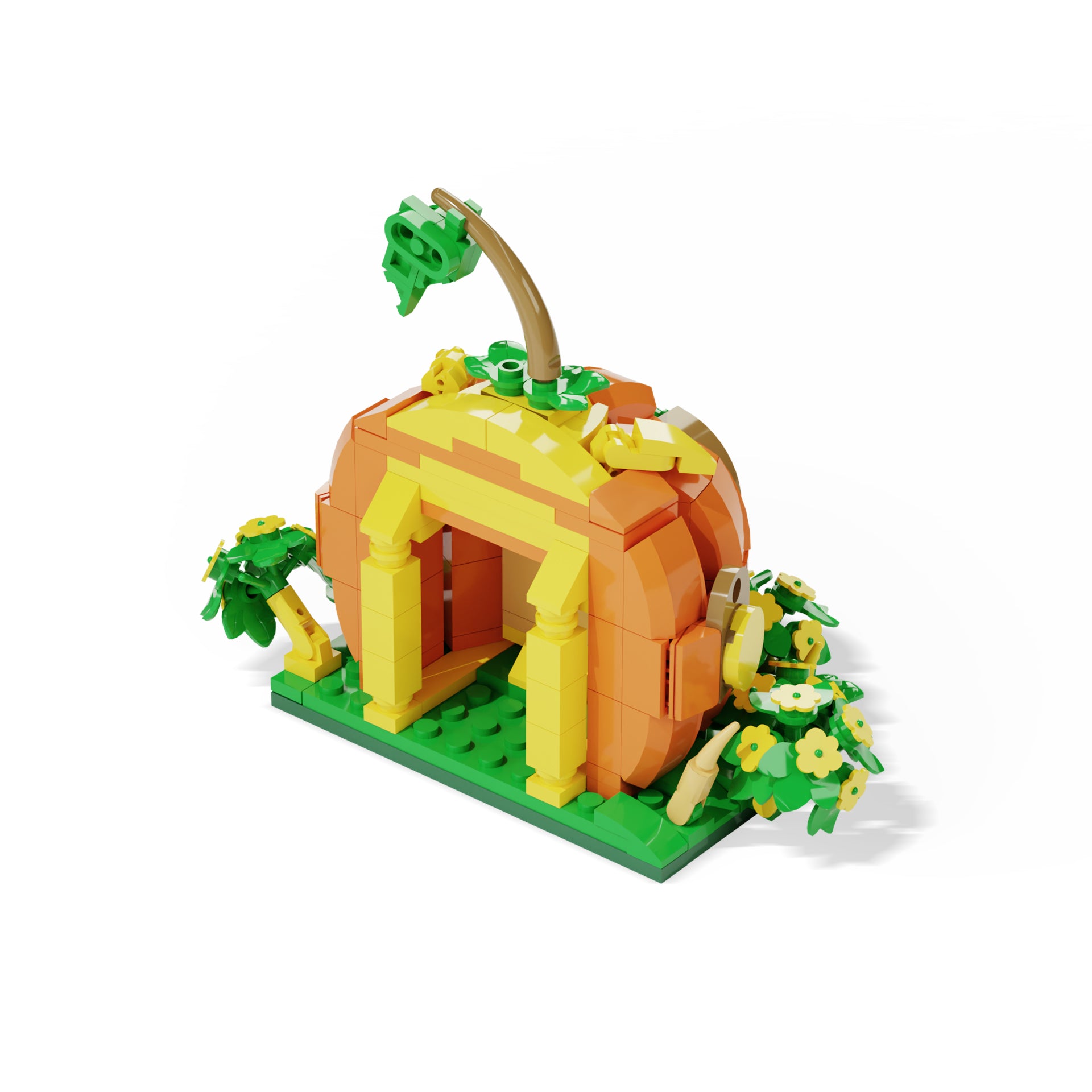 Pumpkin Blossom Cottage: Whimsical Garden-Inspired Hut