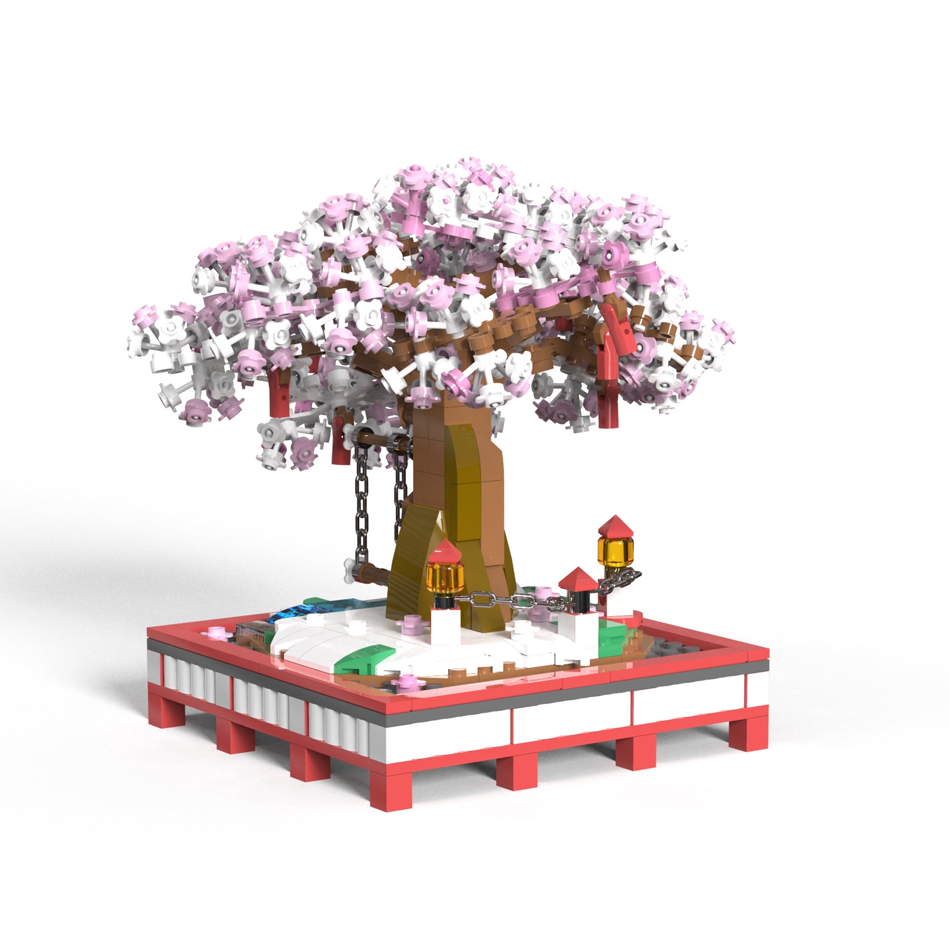 桜ガーデンデスクデコレーション