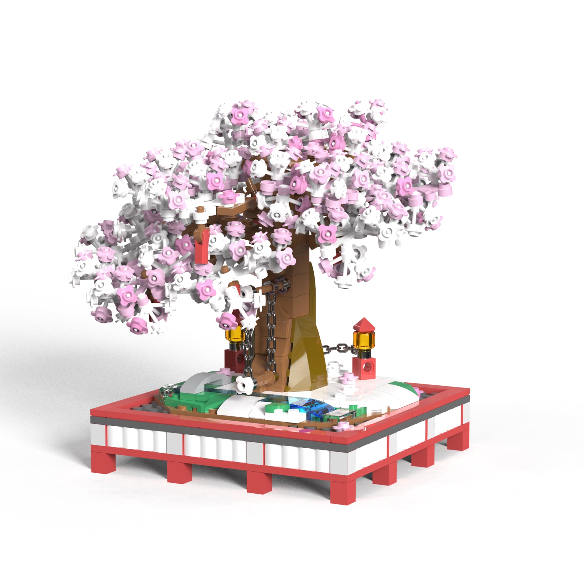 桜ガーデンデスクデコレーション