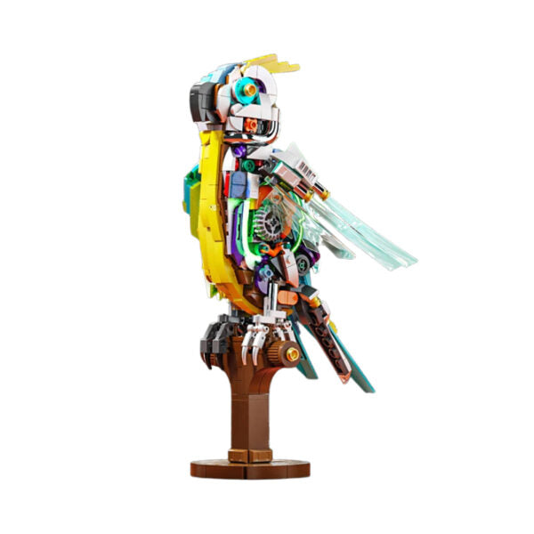 Mechanical Parrot Assembly Kit 688 PCS – Light-Up Movable Model