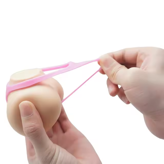 SOFT SQUEEZE TOY FUNNY THONG STRESS BALL BUTT PALM SIZE BUTT SHAPE MINI STRESS BALL(Random color)