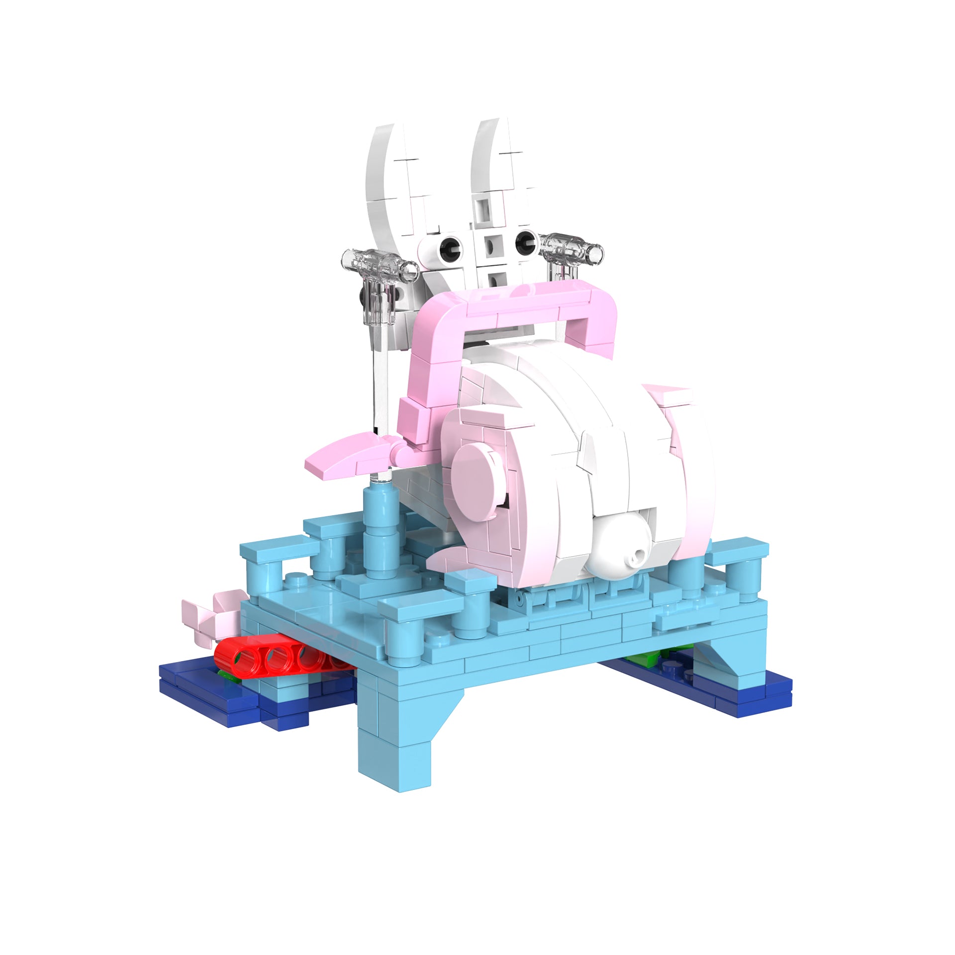 BLOSSOMHOP: GUARDIAN OF HARMONY GARDEN, JADE RABBIT BUILDING BLOCK SET, CUTE JADE RABBIT AND BUNNY ANIMAL HOME DECOR, 331+ PIECES, AGES 6+